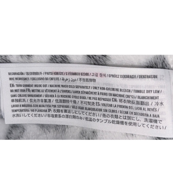 Gilly Hicks Hollister Women’s Plush Hooded Snow Leopard Robe XXS/XS Lounge - Picture 6 of 7